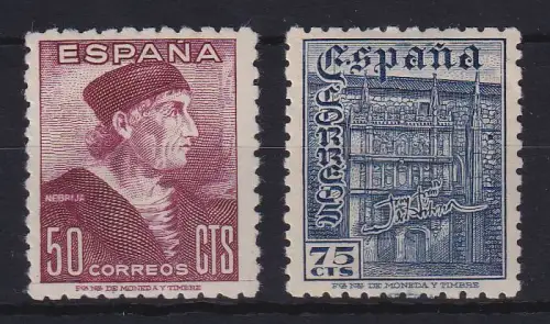 Spanien 1946 Tag der Briefmarke Mi.-Nr. 938-939 postfrisch ** 