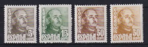 Spanien 1948 General Franco Mi.-Nr. 950-952 A / B postfrisch ** 