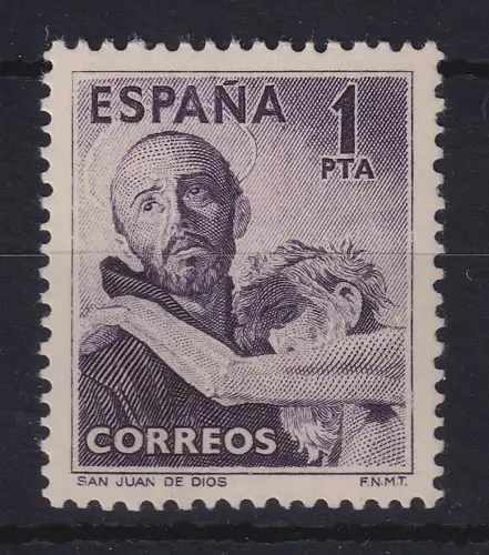 Spanien 1950 Hl. Johannes von Gott Mi.-Nr. 973 postfrisch ** 