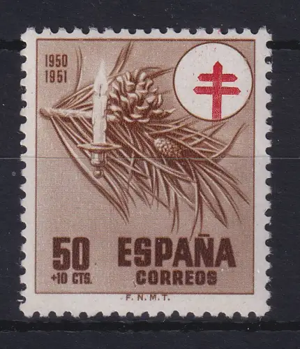 Spanien 1950 Tuberkulose-Bekämpfung Mi.-Nr. 983 postfrisch ** 