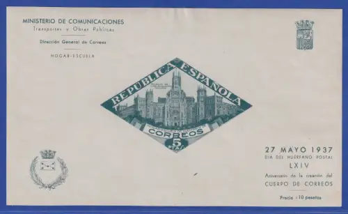 Spanien 1937 Beneficencia Wohlfahrt Waisenhaus der Post EDIFIL-Nr. Block 18 **