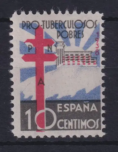 Spanien 1938 Zwangszuschlagsmarke Staat Tuberkulose-Bekämpfung Mi.-Nr. 24 **