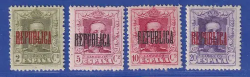 Spanien 1931 Lokalausgabe Barcelona Mi.-Nr. 29-32 ungebraucht *