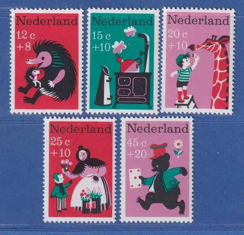 Niederlande 1967 Voor het Kind Kinderlieder Mi.-Nr. 888-92 Satz kpl. ** / MNH