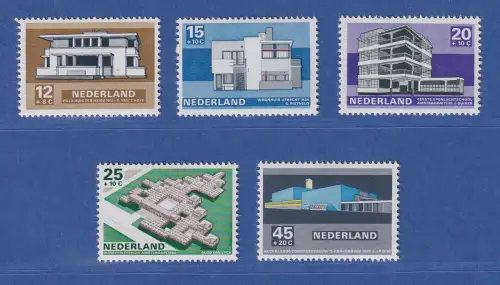 Niederlande 1969 Sommermarken Moderne Architektur Mi.-Nr. 915-19 Satz ** / MNH