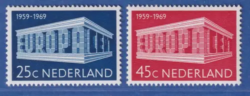 Niederlande 1969 EUROPA und CEPT in Tempelform Mi.-Nr. 920-21 ** / MNH