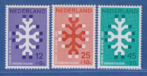 Niederlande 1969 Königin-Wilhelmina-Fonds Mi.-Nr. 923-25 ** / MNH