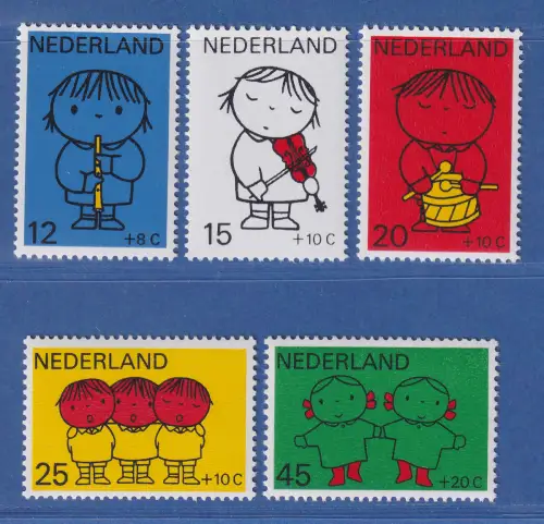 Niederlande 1969 Voor het Kind Zeichnungen Dick Bruna Mi.-Nr. 928-32 ** / MNH