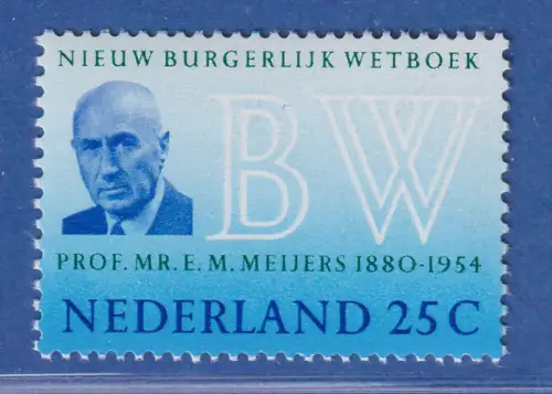 Niederlande 1970 Prof. Eduard Maurits Meijers Jurist Mi.-Nr. 934 ** / MNH