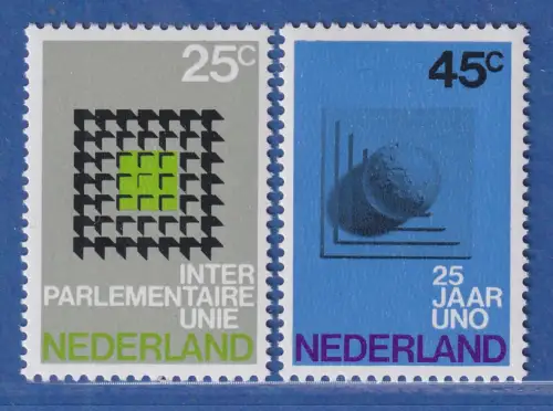 Niederlande 1970 25 Jahre Vereinte Nationen (UNO) Mi.-Nr. 946-47 ** / MNH