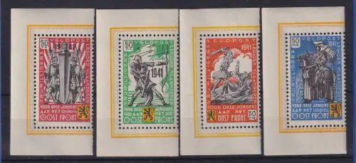 Dt. Besetzung 2.Weltkrieg Belgien Flämische Legion Mi.-Nr. I - IV postfrisch **