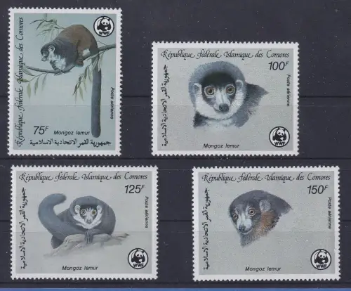 Komoren 1987 Lemur Mongoz-Maki Mi.-Nr. 792-795 postfrisch **/ MNH