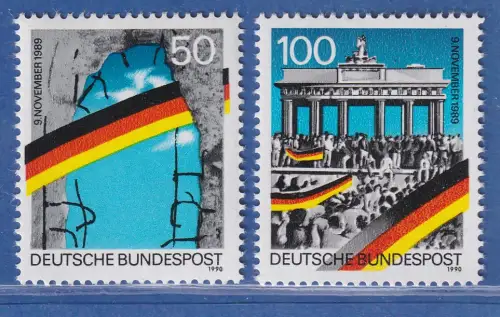 Bundesrepublik 1990 Öffnung Berliner Mauer Mi.-Nr. 1481-82 I postfrisch ** MNH