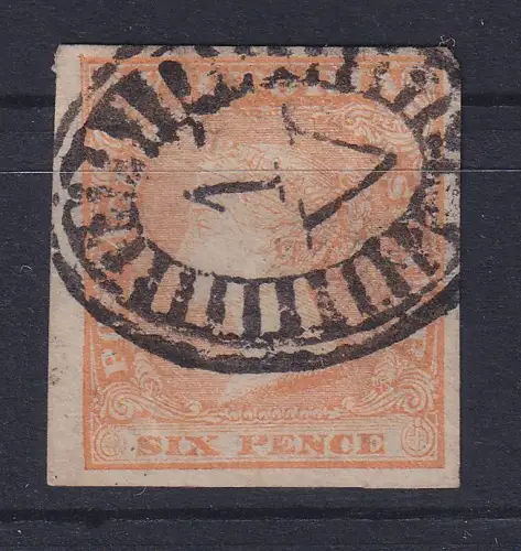 Australische Staaten Victoria 1854 Queen Victoria Mi.-Nr. 7B gestempelt