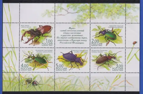 Russland 2003 Käfer Mi.-Nr. Block 60 postfrisch **