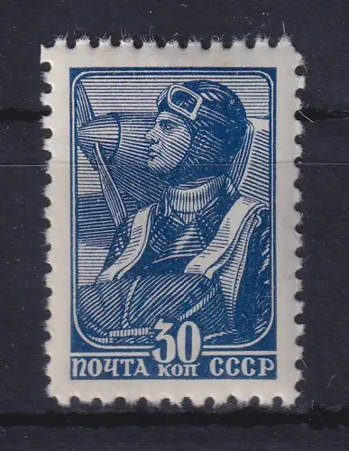 Sowjetunion 1939 Freimarke Pilot 30 Kopeken Mi.-Nr. 682 I C postfrisch **