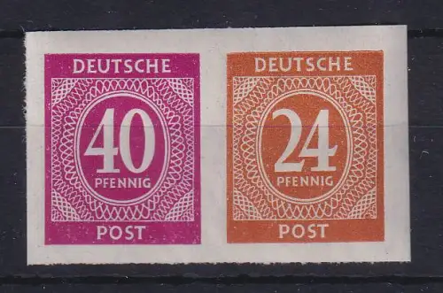 All. Besetzung 1946 Ziffern Zusammendruck Mi.-Nr. 929B und 925B postfrisch **