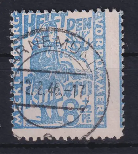 SBZ Mecklenburg-Vorpommern 1945 Kinderhilfe Mi.-Nr. 27a O WARNEMÜNDE