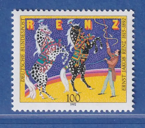 Bundesrepublik 1992 100. Todestag von Ernst Jakob Renz Mi.-Nr. 1600 ** MNH