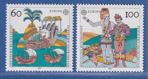 Bundesrepublik 1992 100. Jahrestag Endeckung von Amerika Mi.-Nr. 1608-09 ** MNH