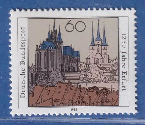 Bundesrepublik 1992 1250 Jahre Erfurt Mi.-Nr. 1611 ** MNH