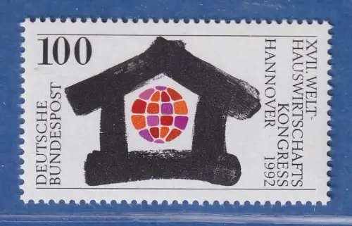 Bundesrepublik 1992 Welthauswirtschaftskongress Hannover Mi.-Nr. 1620 **/ MNH