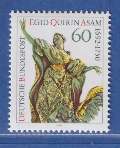 Bundesrepublik 1992  300. Geburtstag von Egid Quirin Asam Mi.-Nr. 1624 **/ MNH