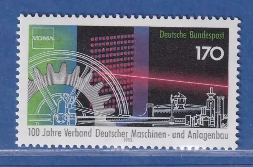Bundesrepublik 1992 Verband dt. Maschinen und Anlagenbau Mi.-Nr. 1636 **/ MNH 
