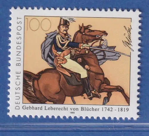 Bundesrepublik 1992 Fürst Blücher von Wahlstatt Mi.-Nr. 1641 **/ MNH