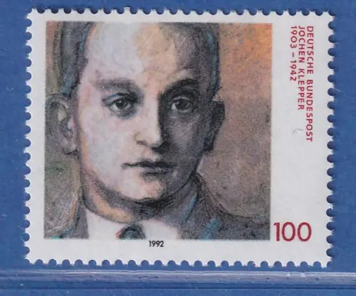 Bundesrepublik 1992  50. Todestag von Jochen Klepper Mi.-Nr. 1643 **/ MNH