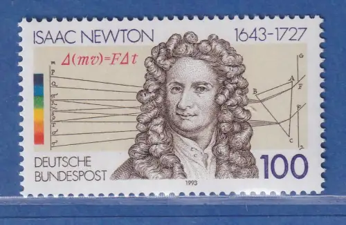 Bundesrepublik 1993  350 Geburtstag von Sir Isaac Newton Mi.-Nr. 1646 **/ MNH