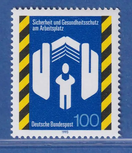Bundesrepublik 1993 Gesundheitsschutz am Arbeitsplatz Mi.-Nr. 1649 **/ MNH