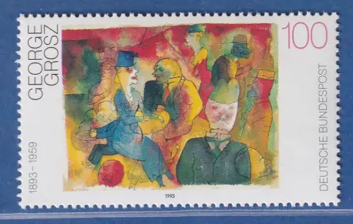 Bundesrepublik 1993 dt. Malerei 20. Jahrhundert George Grosz Mi.-Nr. 1656 ** MNH