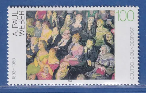 Bundesrepublik 1993 dt. Malerei 20. Jh. Andreas Paul Weber Mi.-Nr. 1658 ** MNH
