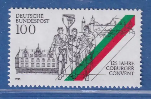 Bundesrepublik 1993 Coburger Convent Mi.-Nr.1676 **/ MNH