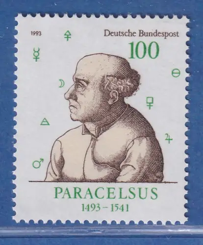 Bundesrepublik 1993  500. Geburtstag von Paracelsus Mi.-Nr.1704 **/ MNH