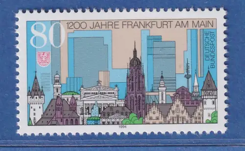 Bundesrepublik 1994 1200 Jahre Frankfurt am Main Mi.- Nr.1721 **/ MNH