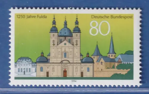 Bundesrepublik 1994 1250 Jahre Fulda Mi.- Nr. 1722 **/ MNH