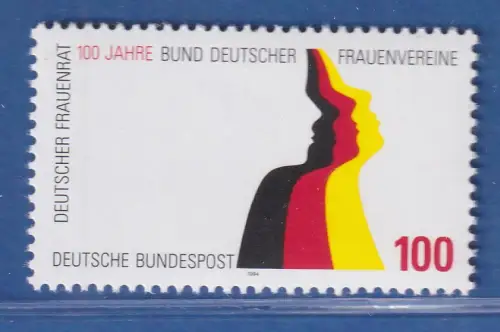 Bundesrepublik 1994 Bund Dt. Frauenvereine / Frauenrat Mi.- Nr. 1723 **/ MNH