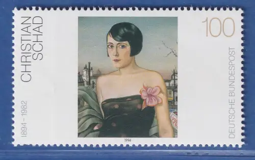 Bundesrepublik 1994  dt. Malerei 20. Jh. Christian Schad Mi.-Nr. 1748 ** MNH