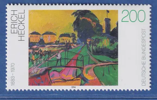 Bundesrepublik 1994  dt. Malerei 20. Jh. Erich Heckel Mi.-Nr. 1749 ** MNH