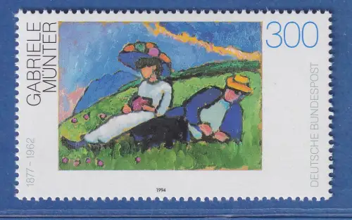 Bundesrepublik 1994  dt. Malerei 20. Jh. Gabriele Münter Mi.-Nr. 1750 ** MNH