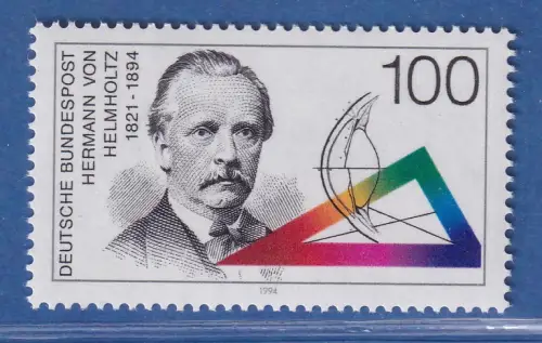Bundesrepublik 1994 100. Todestag von Hermann von Helmholtz Mi.-Nr. 1752 ** MNH