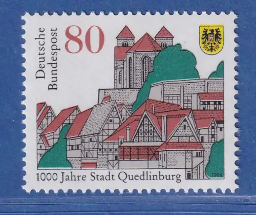 Bundesrepublik 1994  1000 Jahre Stadt Quedlinburg Mi.-Nr. 1765 ** MNH