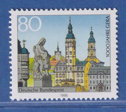 Bundesrepublik 1995 1000 Jahre Gera Mi.-Nr. 1772 ** MNH