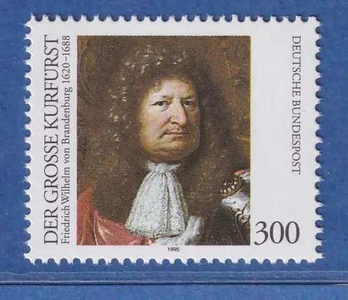 Bundesrepublik 1995 375. Geburtstag großer Kürfürst Mi.-Nr. 1781 ** MNH