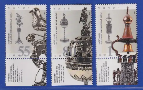 Israel 1990 Festtage Gewürzbehälter Mi.-Nr. 1167-1169 Satz mit Tab postfrisch **