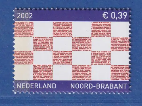 Niederlande 2002 Nord-Brabant Provinzflagge Mi.-Nr. 2003 ** / MNH