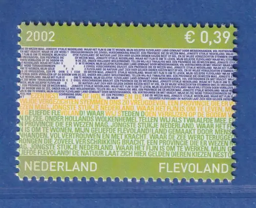 Niederlande 2002 Flevoland Provinzflagge Mi.-Nr. 2029 ** / MNH