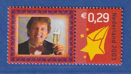 Niederlande 2003 Grußmarke Sterne Zierfeld Mi.-Nr. 2177 ** / MNH